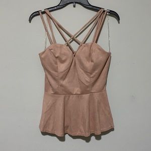 Blush strappy top